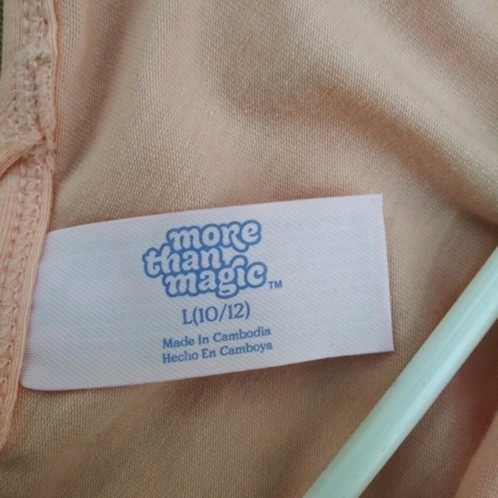 More Than Magic‎ Girls Pink Pinch Front Criss Cross Back Leotard Large 10/12 - Picture 3 of 3